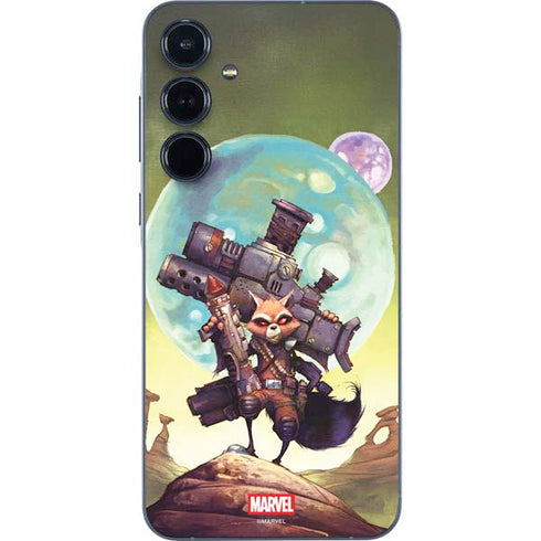 Marvel Rocket Raccoon Armored Arsenal Galaxy A35 5G Skin